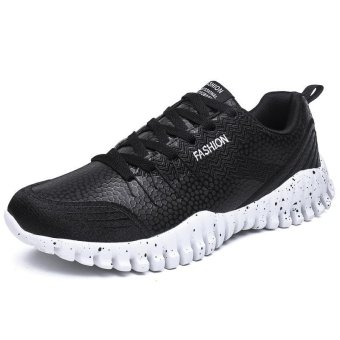 Tauntte Breathable Men Sneakers Korean Style Light Sports Casual Shoes (Black) - intl  