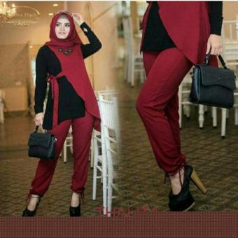 Thalita Set Pant Maron  