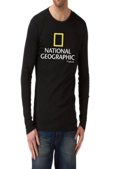The Chubbys -Tshirt Long Sleeve National Geographic France - Hitam  