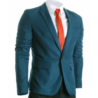 The Executive Men's Premium Style Slim Suit - Blue  