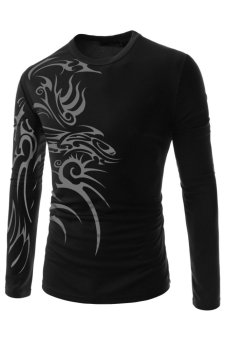 TheLees Tattoo Sports Long Sleeve T-Shirt (Black) - Intl  