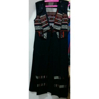 Toko Nadine - long cardy kombi - black  