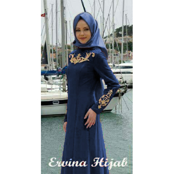 TOKOKU Set 2 in 1 Ewina Hijab - AY (Navy)  