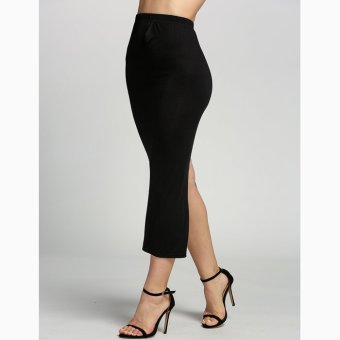 Toprank Maxi Slim Skirts (Black) - intl  