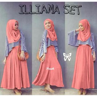 Trend Baju - Hijab Cardi Pashmina Uk. L - Peach