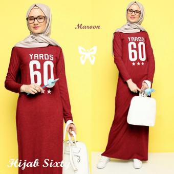 Trend Baju - Hijab Sixty Pashmina - Maroon  