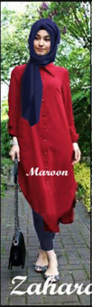 Trend Baju - Set Rayon Pashmina Uk L - Merah  