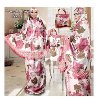 trendshopee Mukena Katun Jepang Varisha [PINK]  