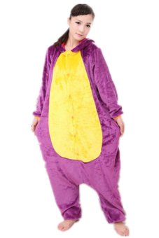 Twinklenorth AAC-20 Purple Dinosaur Adult Animal Costume Jumpsuit  