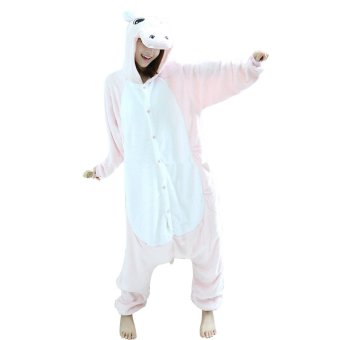 Twinklenorth AAC-56 Pink Hippo River Horse Behemoth Adult Animal Costume Jumpsuit (Intl)  