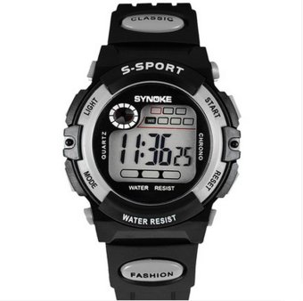 Twinklenorth Men Grey Waterproof Plastic Causal Digital LED Watch Watches Wristwatches 99269-2  