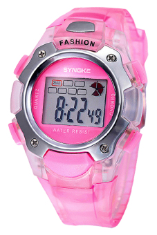 Ufengke men pink plastic strap watch UF-WSN026B  