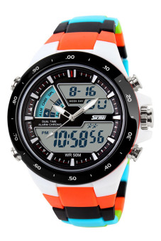 Ufengke Men's Orange Polyurethane Strap Watch Uf-Wsk048B  