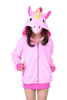 Ufosuit Animal Unicorn Hoodies Adult Hoody (Pink)  