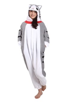 Ufosuit Chi's Cat Pajamas Adult Animal Kigurumi Onesie Gray  