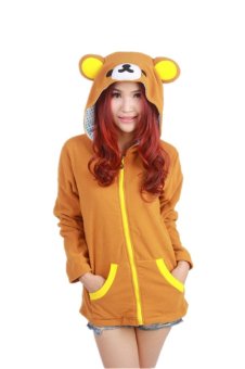 Ufosuit Costume New kigurumi Rilakkuma hoody cosplay Animal Sweater-brown  