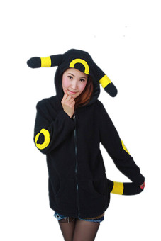 Ufosuit Costume Umbreon kigurumi hoody cosplay Sweater For Costume -Black  