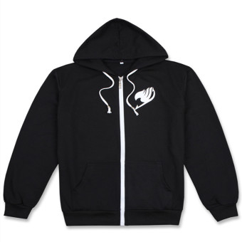 Ufosuit Game Fairy Tail Black Jacket Casual for Unisex - intl  