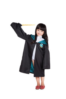 Ufosuit Harry Potter Slytherin Cape For Kids (Black/Green)  