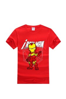 Ufosuit Ironman Cotton Short Sleeve T-Shirt Red  