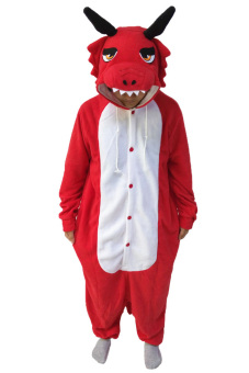 ufosuit Kigurumi Dragon Onesie Animal jumpsuit For Halloween –Red  