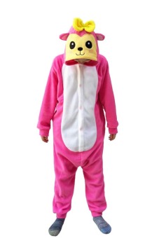 Ufosuit Kigurumi Onesie Pink Monkey Animal Jumpsuit for Halloween –Pink  