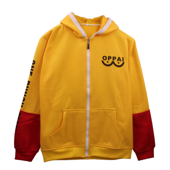 Ufosuit One Punch Man Printing Thick Hoody (Yellow/Red)  