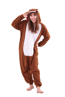 Ufosuit Polychrome Brown Dragon Kigurumi Onesie Animal Jumpsuit- Brown - intl  