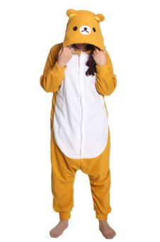 Ufosuit Rilakkuma With Zip Kigurumi Onesie Orange  