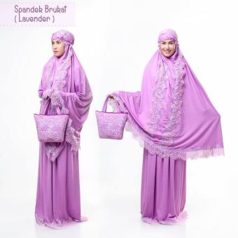 Ukhuwah Mukena Spandek Brukat New - Lavender  