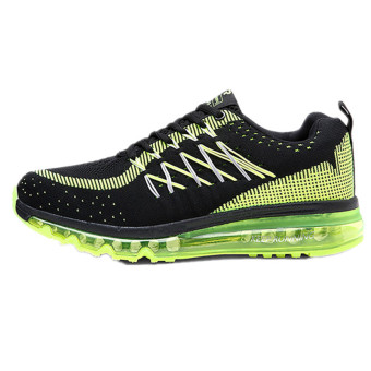UNC Fashion Air Cushion Fly Line Mesh Running Shoes Lover Shoes For Men -Green (Intl)  