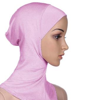 Under Scarf Hat Muslim woman Hijab Islamic Head Wear Neck Cover Apricot - intl  