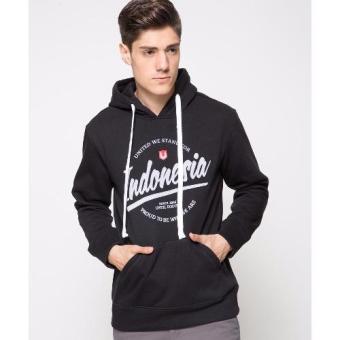 Unifit Hoodie Indonesia Pria - Hitam  