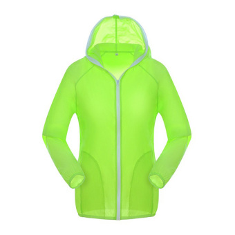 Unisex Lightweight Quick Dry Jacket UV Blocked Rain Jackets S-3XL?Green? - intl  