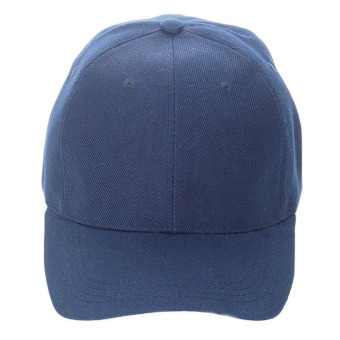 Unisex Plain Baseball Sport Cap Blank Curved Visor Hat Dark Blue  