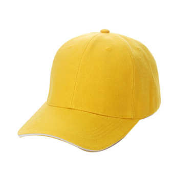 Unisex Plain Baseball Sport Cap Blank Curved Visor Hat Yellow  