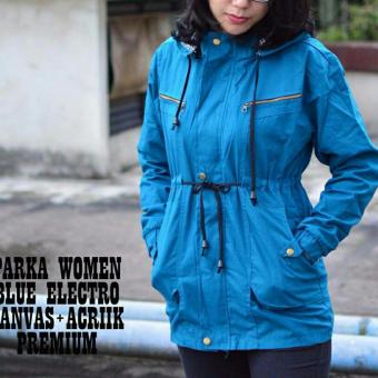 Unpg Jaket Parka Wanita - Blue Electro  