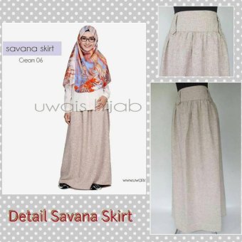 Uwais Savana Skirt Cream  