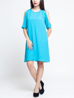 V by Silvy Hepburn Dress Blue  