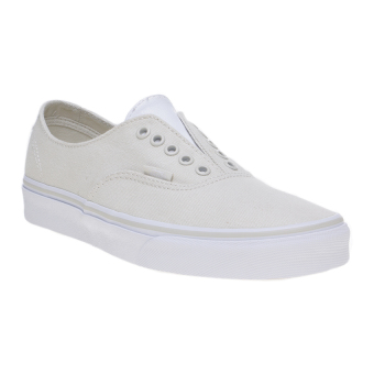 Vans Leather Canvas Authentic Gore Sneakers - Bone White/True White  