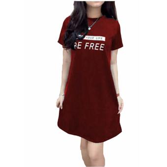 Vanz Collection - Dress Be Free - Merah  