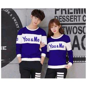 Vanz Collection - Sweater Couple YM - Biru Putih  