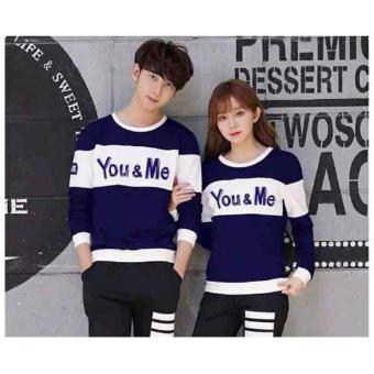 Vanz Collection - Sweater Couple YM - Navy Putih  