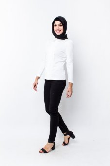 Verina Fashion - Kalima Long Blouses - White  