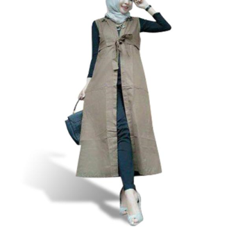 Vest Olis Outer - Rompi Panjang Modern (Soft Camel)  