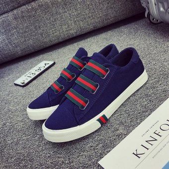 Victory New Men Leisure time Canvas Student shoes Trend fashion motion shoes?Blue? - intl  