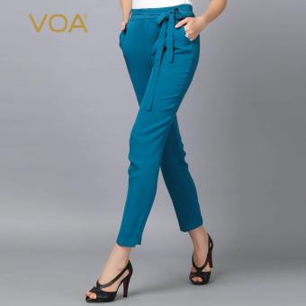 VOA Spring Autumn Business Pants Cyan Fashion Casual Women Ankle Pants - intl  