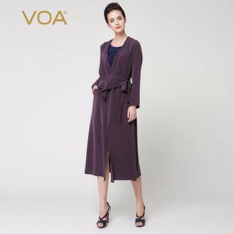 VOA Women's Silk Windbreaker Dark Purple Classical - intl  