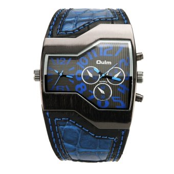 Vococal Men's Blue Leather Strap Watch  