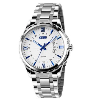 Vococal Men's Blue Stainless Steel Water Resistant Wrist Watch  